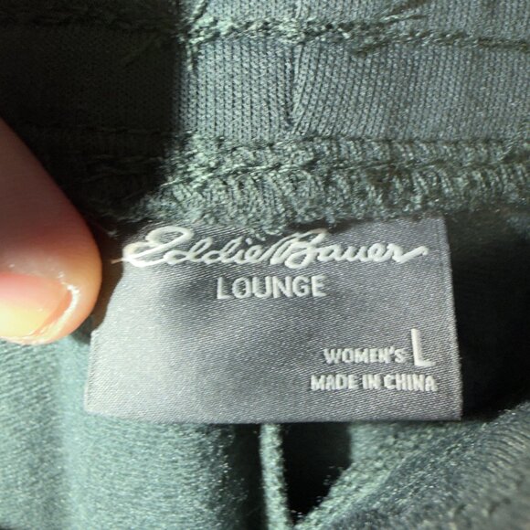 Eddie Bauer Women's Size Large Green Lounge Jogger Pants Performance Stretch Sof - Picture 3 of 7